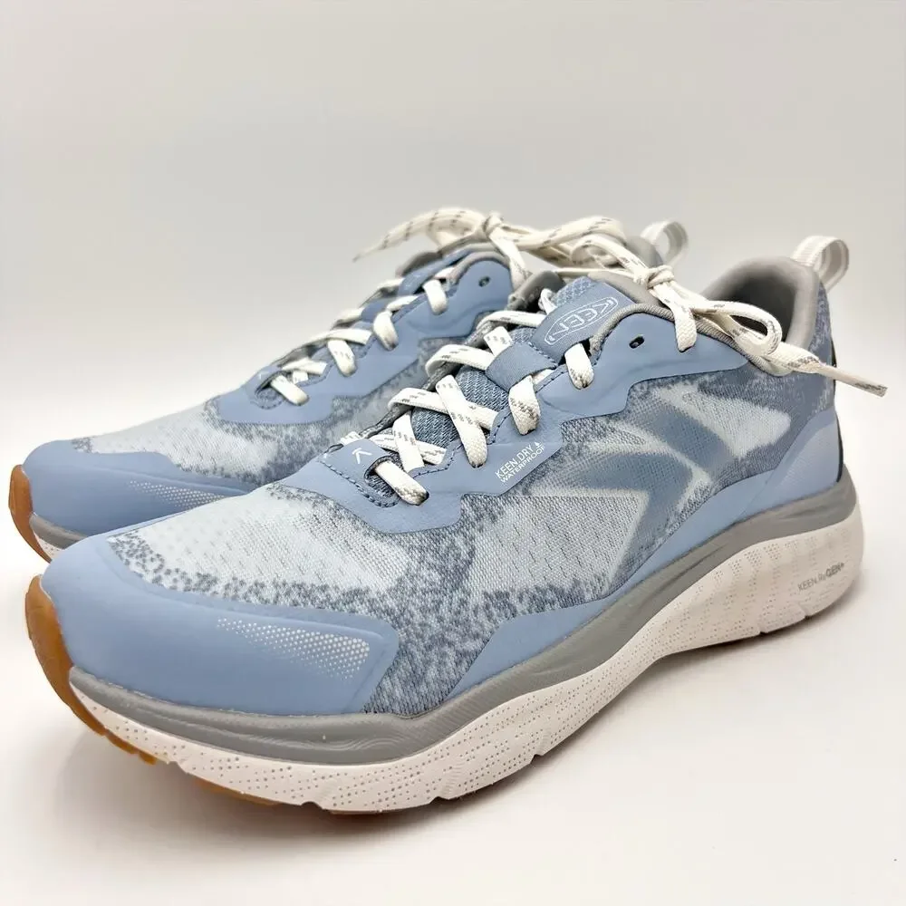 Keen Womens Leiki Hiking Shoes Size 9.5 Blue White Waterproof Sneakers NWOB